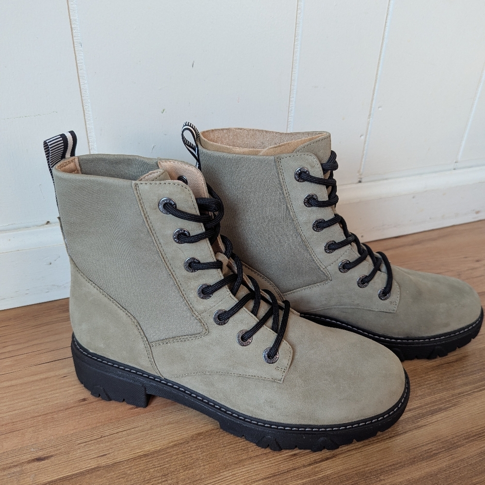 New Dr. Scholls Hudson Sustainable Combat Boot Sage Green  9.5